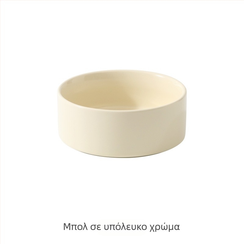 Κεραμικά υψηλά διπλά μπολ για σκύλους με ξύλινο σταντ – μπολ φαγητού και νερού για μικρούς, μεσαίου και μεγάλου μεγέθους σκύλους