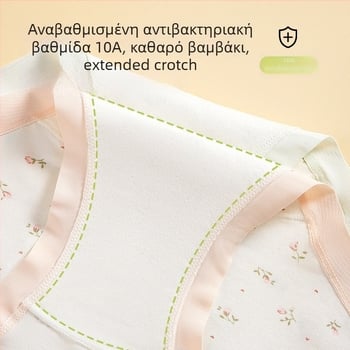 Γυναικείο εσώρουχο εγκυμοσύνης, βαμβακερό ύφασμα, καβάλος από βαμβάκι, χαμηλή μέση, στήριξη κοιλιάς, αναπνεόμενο