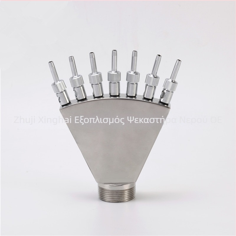 Ανοξείδωτο ακροφύσιο σιντριβανιού με ουρά Φοίνικα και ψεκασμό σε σχήμα φτερού παγόνου για υδάτινα τοπία, αυλές και πάρκα