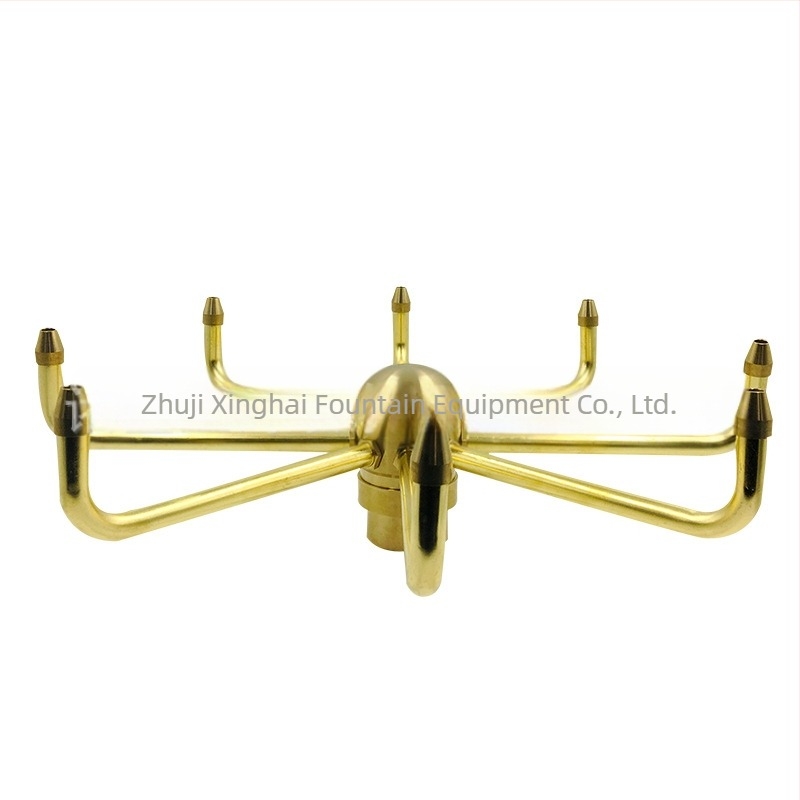 Xinghai μπρούντζινο ακροφύσιο με 8 οπές Crab Claw Orchid Nozzle για σιντριβάνι νερού
