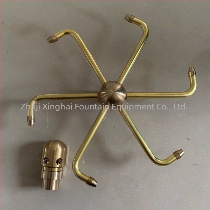 Xinghai μπρούντζινο ακροφύσιο με 8 οπές Crab Claw Orchid Nozzle για σιντριβάνι νερού