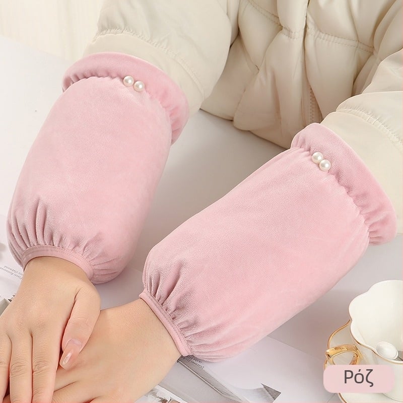 Oversleeve για γυναίκες - φλανελ, διατηρεί τη ζεστασιά, χειμώνας και φθινόπωρο, απλός σχεδιασμός