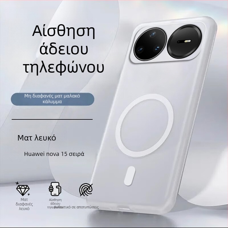 Θήκη TPU για Huawei nova15 Pro με ματ φινίρισμα με υφή άμμου, μαγνητική έλξη και προστασία από πτώσεις