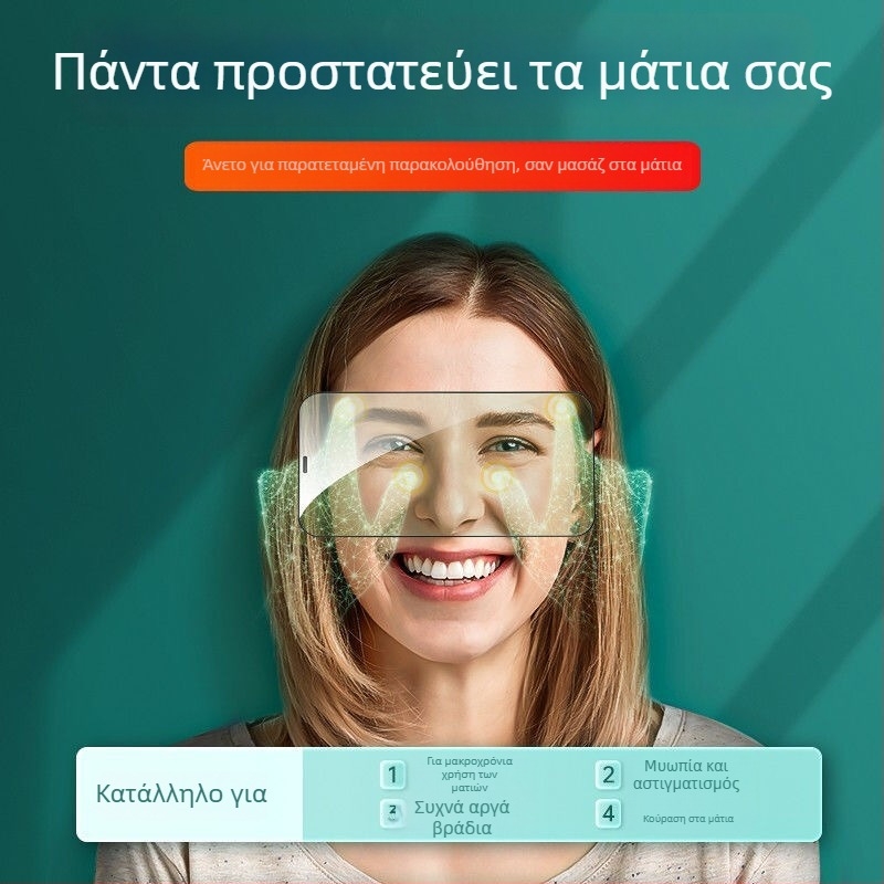 Προστατευτικό οθόνης από tempered glass για το μπροστινό μέρος για iPhone 14, iPhone 14 Pro, iPhone 14 Pro Max και iPhone 13 Pro Max — Διαύγεια HD, Αντι-δακτυλικά αποτυπώματα, Αντι-μπλε φως, Αυτο-επιδιόρθωση