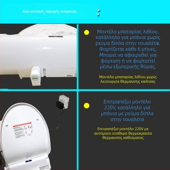 Αυτόνομο καπάκι τουαλέτας σε σχήμα U με αποσπώμενο πλαστικό κάλυμμα μιας χρήσης — ABS υλικό, άμεση λειτουργία, ρυθμιζόμενη απόσταση οπών 13–18