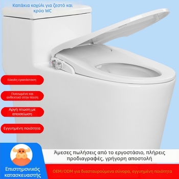 Έξυπνο μη ηλεκτρικό κάλυμμα τουαλέτας με bidet, ρύθμιση πίεσης νερού ζεστό/κρύο, υλικό PP, μοντέλο LSCOLO-901/902/903