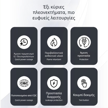 Καλώδιο τροφοδοσίας 6A για θερμαντήρα νερού και έξυπνο κάθισμα τουαλέτας, 220-240V, πιστοποιημένο 3C