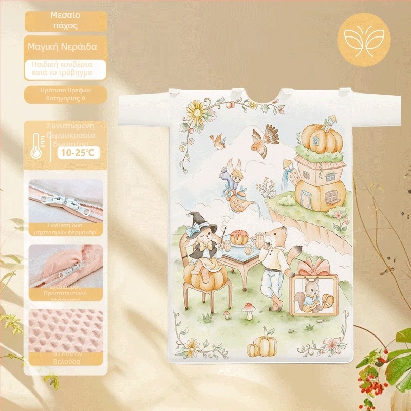 Παιδικός υπνόσακος / κάλυμμα κατά κλωτσιών - Υφασμάτινο από 100% βαμβάκι, βάρος 1.6–2 kg, μάρκα Butterfly Baby, γέμισμα: Άλλο, στυλ: Καρτούν