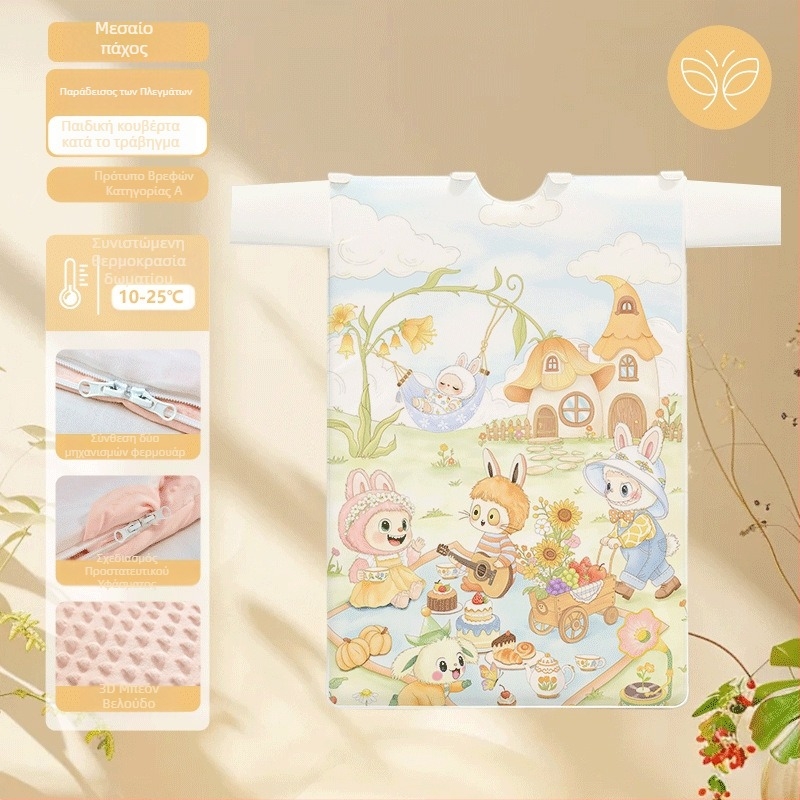 Παιδικός υπνόσακος / κάλυμμα κατά κλωτσιών - Υφασμάτινο από 100% βαμβάκι, βάρος 1.6–2 kg, μάρκα Butterfly Baby, γέμισμα: Άλλο, στυλ: Καρτούν