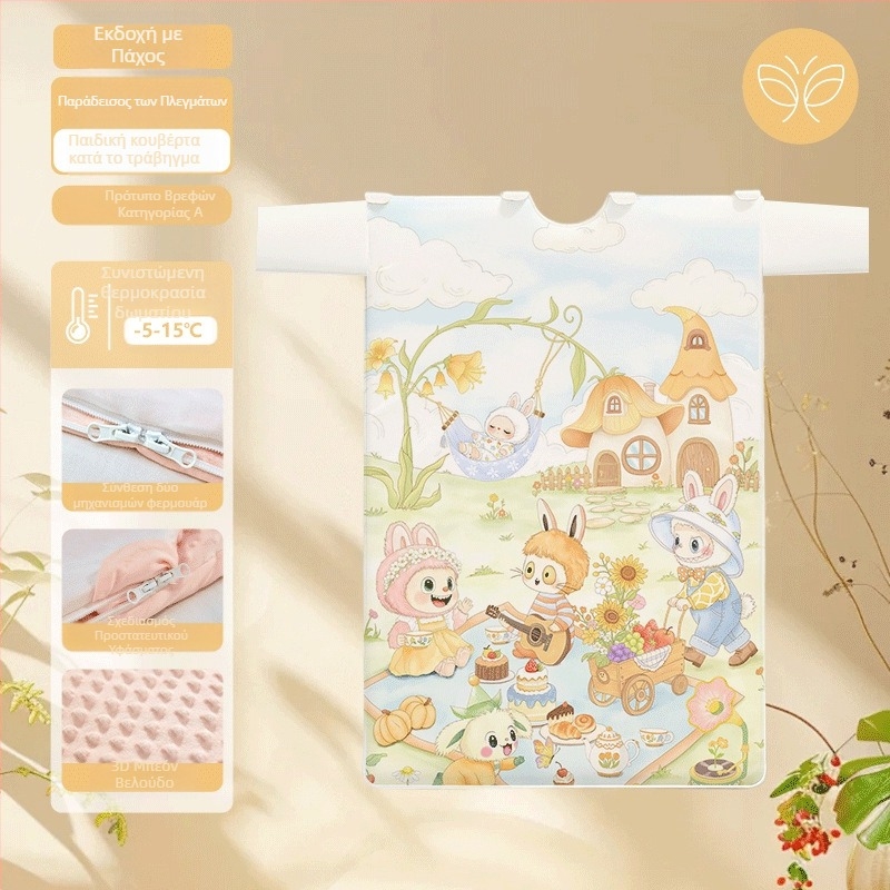 Παιδικός υπνόσακος / κάλυμμα κατά κλωτσιών - Υφασμάτινο από 100% βαμβάκι, βάρος 1.6–2 kg, μάρκα Butterfly Baby, γέμισμα: Άλλο, στυλ: Καρτούν