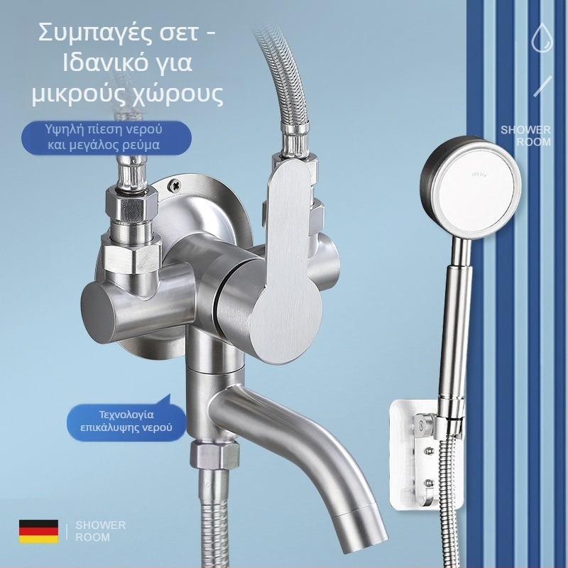 Phaeton ανοξείδωτος ντους ανάμεικτης βρύσης με κεραμικό πυρήνα βαλβίδας, 0–90°C, 1.6 MPa