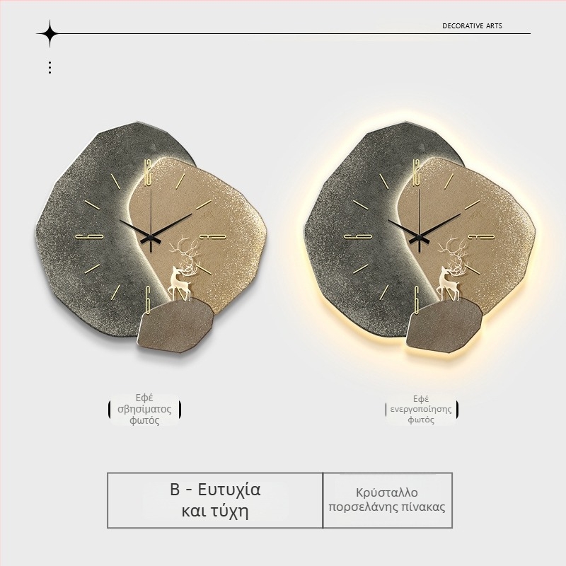 Ρολόι τοίχου Deng-483, ιταλικός μινιμαλισμός, τροφοδοσία με μπαταρία, κίνηση με αδιάκοπη κίνηση δευτερολέπτων, ένδειξη με δείκτες