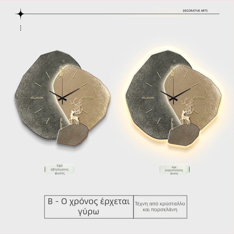 Ρολόι τοίχου Deng-483, ιταλικός μινιμαλισμός, τροφοδοσία με μπαταρία, κίνηση με αδιάκοπη κίνηση δευτερολέπτων, ένδειξη με δείκτες
