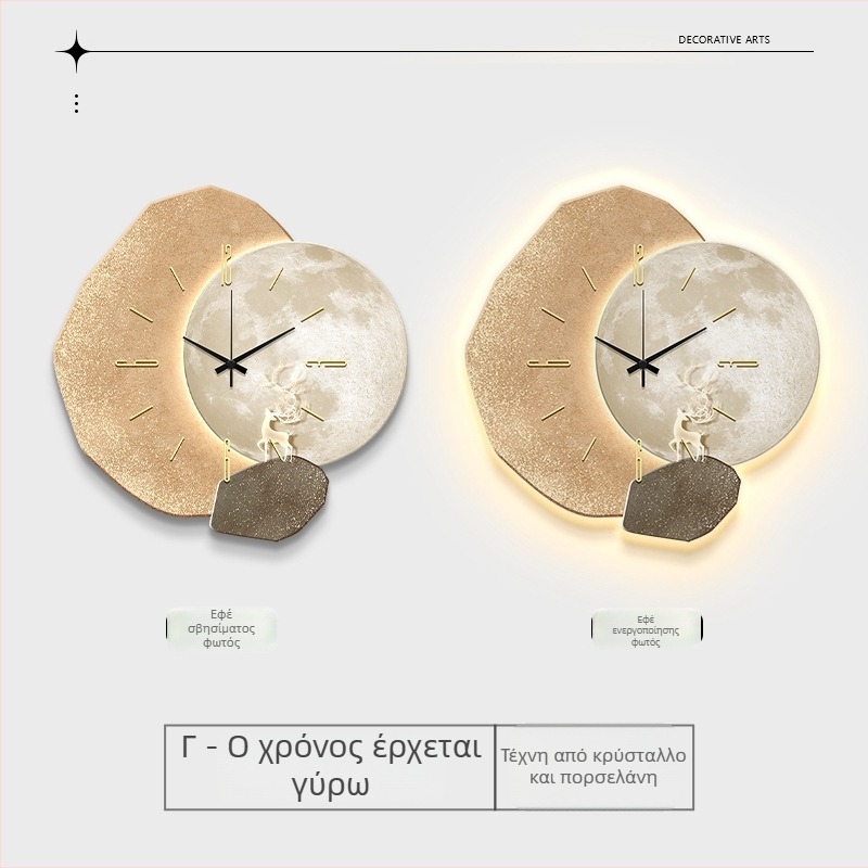 Ρολόι τοίχου Deng-483, ιταλικός μινιμαλισμός, τροφοδοσία με μπαταρία, κίνηση με αδιάκοπη κίνηση δευτερολέπτων, ένδειξη με δείκτες
