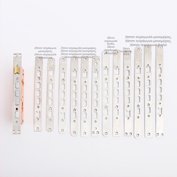 Σώμα κλειδαριάς πόρτας, προσαρμοζόμενο, σίδηρος με γλώσσα από χαλκό, μοντέρνος μινιμαλιστικός σχεδιασμός