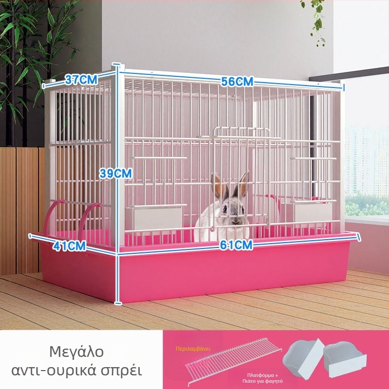 Κλουβί για κουνέλια – μεταλλικό πλέγμα, καταφύγιο για κατοικίδια, χωρίς εισαγωγή