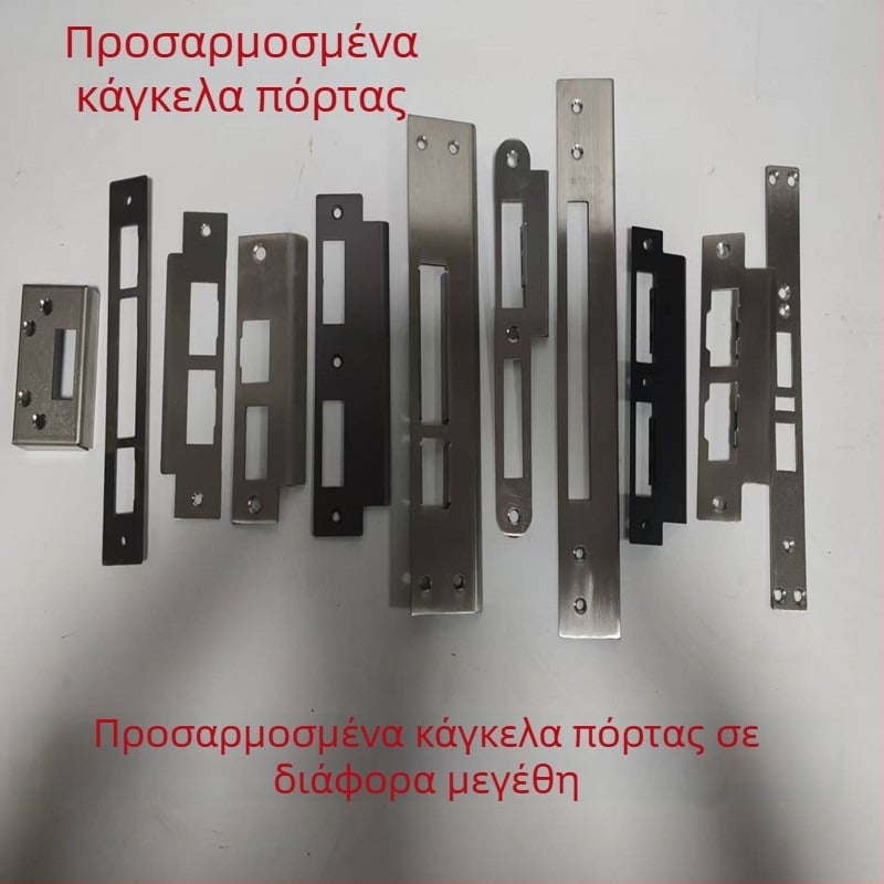 Πλάκα κλειδώματος πόρτας GF-54, ανοξείδωτο ατσάλι, μάρκα Solid Defense, για πόρτες, μοντέρνο μινιμαλιστικό ύφος.