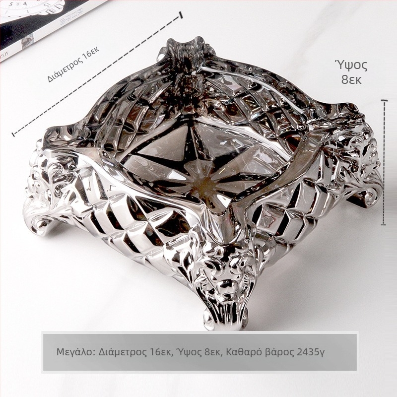 Ευρωπαϊκό γυάλινο τασάκι για πούρες, μάρκα Flavinmci/Flaventz, χωρίς λογότυπο, χωρίς προσαρμογή (Γυάλινο • Μάρκα Flavinmci/Flaventz • Χωρίς λογότυπο • Χωρίς προσαρμογή)