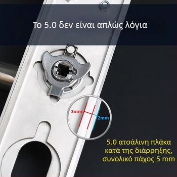 Λαβή πόρτας από ανοξείδωτο ατσάλι 304 με κλειδαριά, καθολικός πάνελ, ενισχυμένος σχεδιασμός για ξύλινες πόρτες