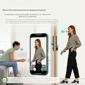 Έξυπνο κλείδωμα πόρτας με φλέβα παλάμης και αναγνώριση προσώπου 3D, αυθεντικοποίηση με κωδικό και βιομετρικό αποτύπωμα, μοντέλο D11, κράμα αλουμινίου, 100 αποτυπώματα, 99 προσώπων, σάρωση κάτω από 1s