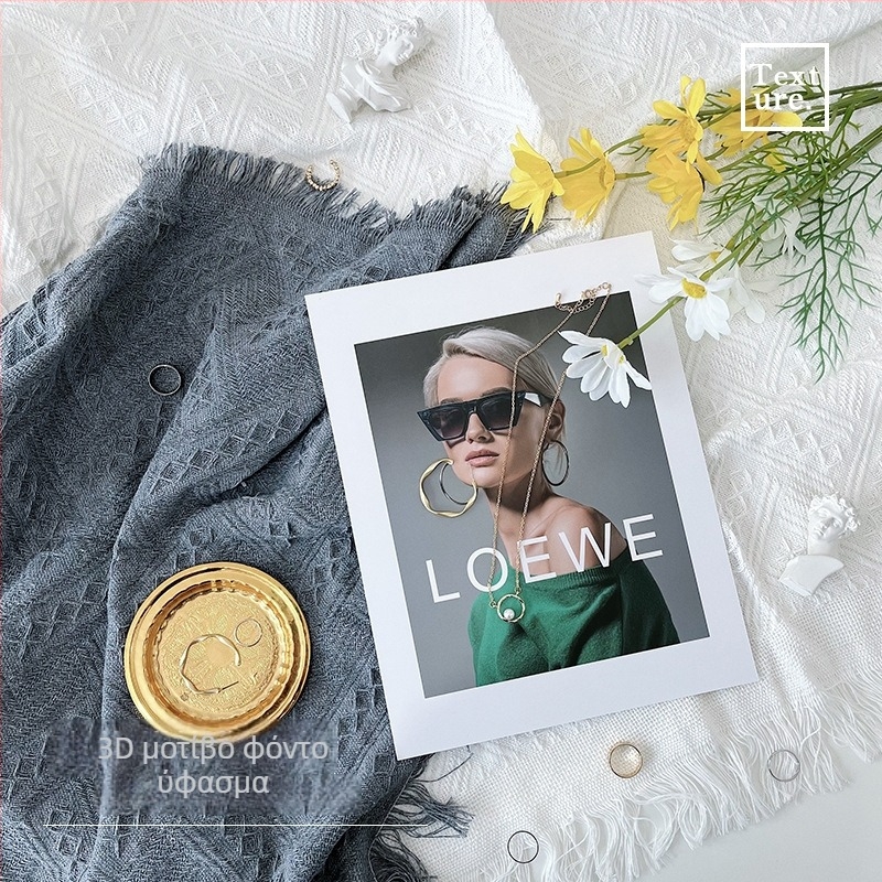 Φόντο φωτογράφισης από ύφασμα με τρισδιάστατο μοτίβο, πολυεστερικό φόντο για φωτογράφιση προϊόντων, διακόσμηση τραπεζιού γλυκών