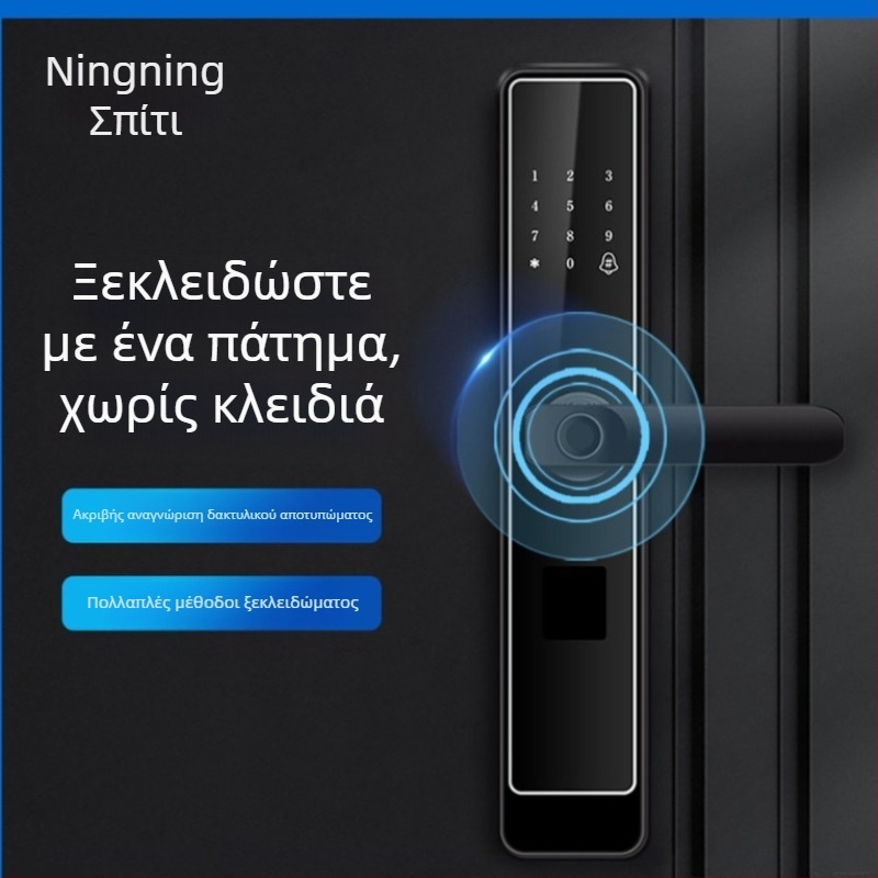 Έξυπνο κλείδωμα με αποτύπωμα, κωδικό, πρόσβαση με κάρτα και κλειδί – ασφάλεια κατά κλοπής (F331)