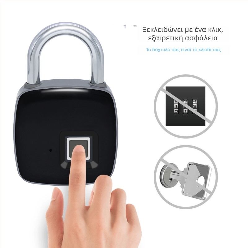 L2 Bluetooth κλειδαριά με δακτυλικό αποτύπωμα – έξυπνο κλείδωμα, έλεγχος από κινητό, μοντέλο L2