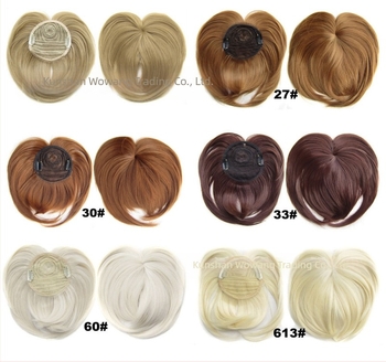 Γυναικεία περούκα με φράντζες σε σχήμα καρδιάς, ίνες υψηλής θερμοκρασίας, μοντέλο DX001