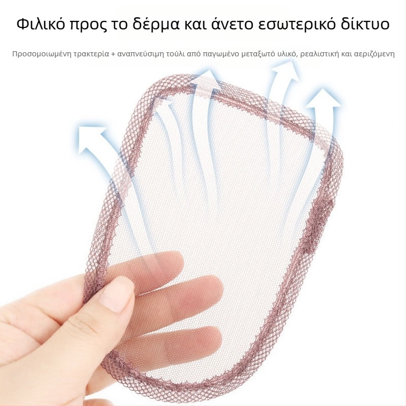 Κορυφαίο κομμάτι περούκας από πραγματικά μαλλιά, φράντζα τύπου Qi, διαπνέει, ελαφρύ, μπορεί να βαφτεί, καλύπτει τα λευκά μαλλιά
