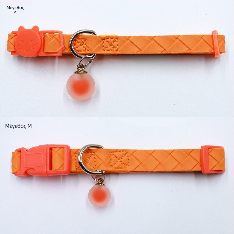 Θήκη εντοπισμού AirTag για λαιμό κατοικιδίου - αδιάβροχο κάλυμμα σιλικόνης, ύφαντη PU δέρμα, ιχνηλάτηση γάτας, αποφυγή απώλειας