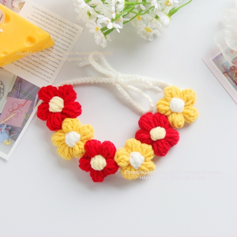 Κασκόλ από μαλλί για κατοικίδια (γάτες και μικρά σκυλιά) – γενική χρήση, τέσσερις εποχές