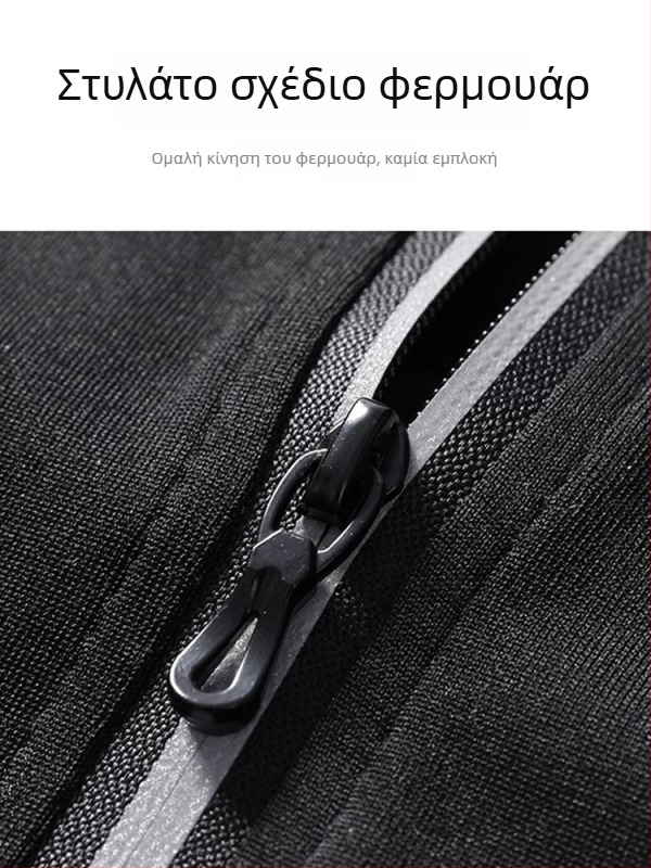 Ανδρικό αθλητικό σετ με κουκούλα και μακρυμάνικο – casual πολυεστέρας