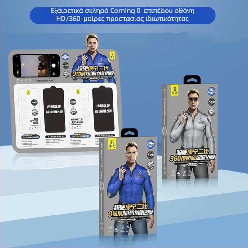 ruizhi 360° ιδιωτικό προστατευτικό οθόνης από tempered glass, Ultra Clear, πλήρης οθόνη, εμπρόσθιο φιλμ, για iPhone 12 Pro Max, iPhone 14, iPhone 14 Pro, iPhone 14 Pro Max, iPhone 14 Max