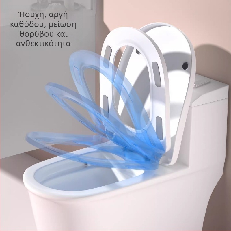 Έξυπνο καπάκι λεκάνης με άμεση θέρμανση, τρία επίπεδα ρύθμισης θερμοκρασίας, ήσυχο αργά κλείσιμο, μοντέλο AV-6901, υλικό PP