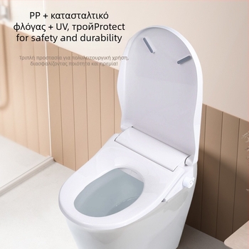 Έξυπνο καπάκι λεκάνης W118C με καθαρισμό γλουτών και γυναικείο καθάρισμα, εύκολη εγκατάσταση, πλήσιμο τύπου σιφόν, ροή νερού 500–700 ml/min, υλικό PP