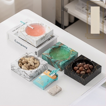 Κεραμικό τασάκι, τετράγωνο, με αποθήκευση, δυνατότητα εκτύπωσης λογοτύπου, εξατομίκευση