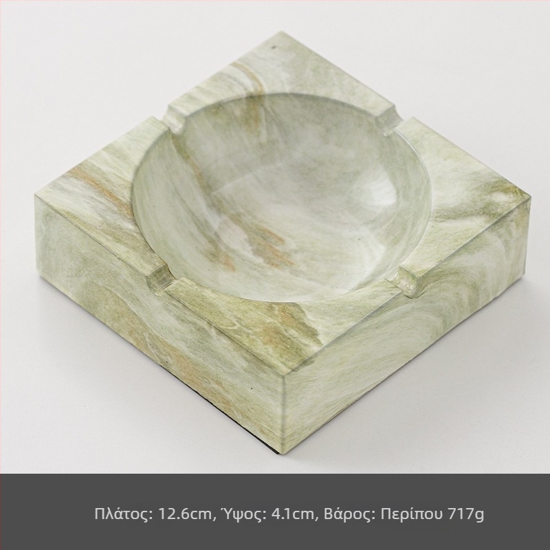 Κεραμικό τασάκι, τετράγωνο, με αποθήκευση, δυνατότητα εκτύπωσης λογοτύπου, εξατομίκευση