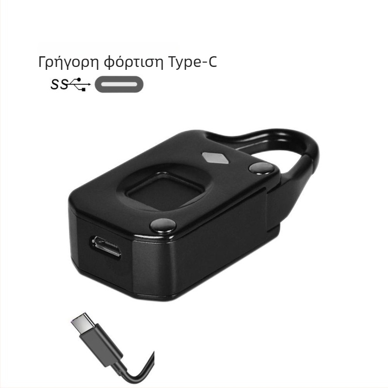 LOCCESS SSP02 Κλειδαριά Bluetooth με αποτύπωμα για αποσκευές, ντουλάπες και εξωτερικά κουτιά – αποθηκεύει έως 10 αποτυπώματα