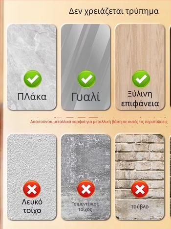 Εσωτερικός τοίχου, τοποθετούμενος χωρίς διάτρηση, αναδιπλούμενος και σιωπηρός, με δίχτυ