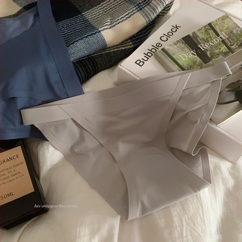 Γυναικείο εσώρουχο Ice Silk από νάιλον, αντιβακτηριακό, μεσαίας μέσης, επένδυση καβάλου από βαμβάκι, 41–50D