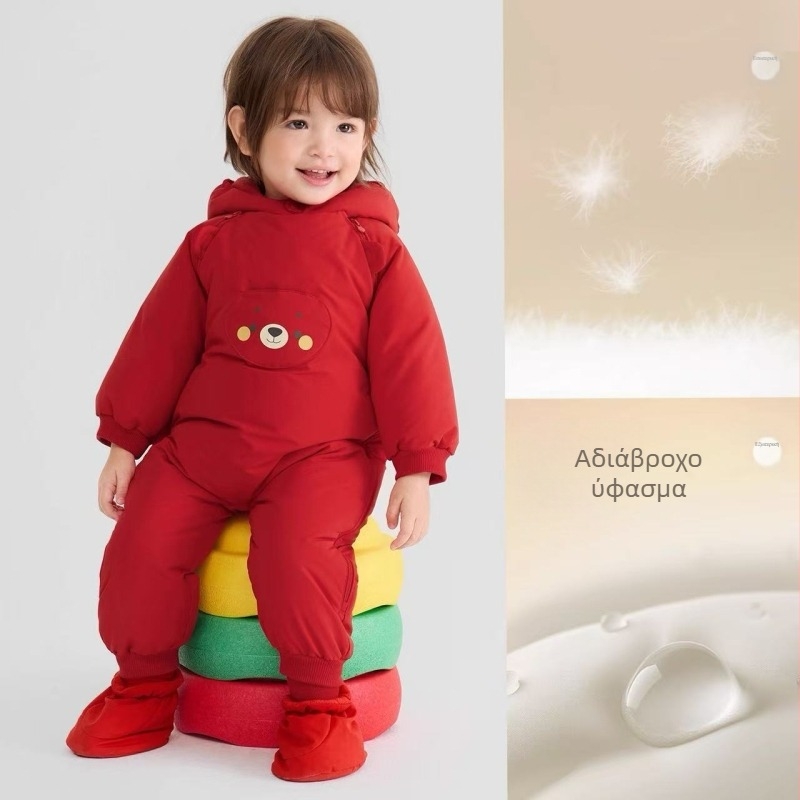 Παιδικό μπουφάν με πούπουλα / liner, γέμισμα White Duck Down 86–90%, Korean Style, Μακρύ σχέδιο για το σέρσιμο, επένδυση πολυεστέρα