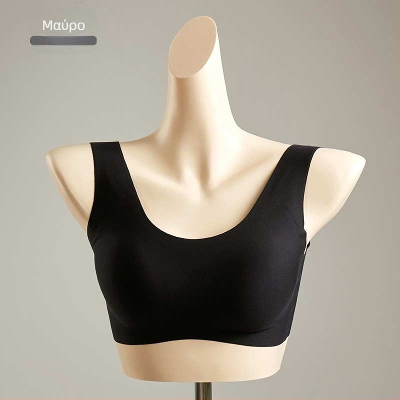 Carlsly ασύρματο σουτιέν με επένδυση από mulberry silk, χωρίς ραφές, 3/4 cup, λεπτές μορφοποιημένες κάψες, νάιλον σώμα, επένδυση 80-90% μεταξιού, διπλοί ιμάντες, πίσω κούμπωμα με τρεις σειρές, Άνοιξη 2025