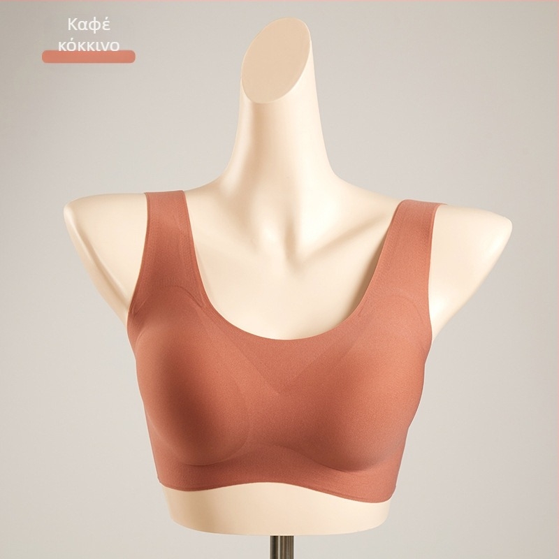 Carlsly ασύρματο σουτιέν με επένδυση από mulberry silk, χωρίς ραφές, 3/4 cup, λεπτές μορφοποιημένες κάψες, νάιλον σώμα, επένδυση 80-90% μεταξιού, διπλοί ιμάντες, πίσω κούμπωμα με τρεις σειρές, Άνοιξη 2025