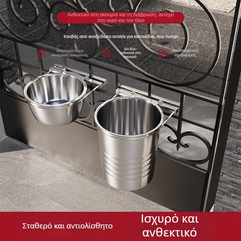 Κρεμάμενο μπολ σκύλου από ανοξείδωτο ατσάλι με αντιδιαρροϊκό σχέδιο, αυτόματο ταϊσμα – Yichen