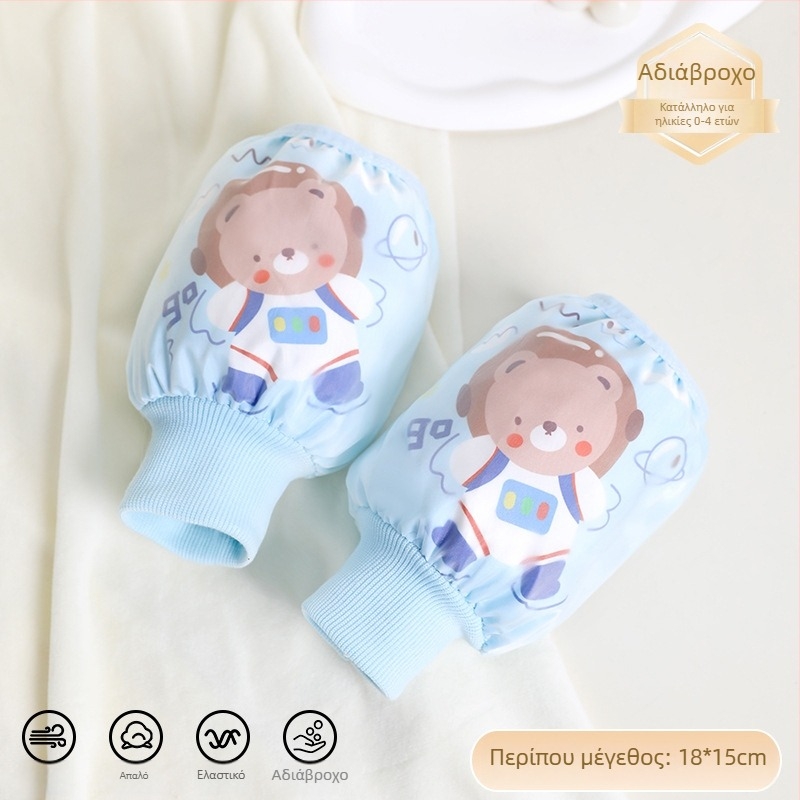 Παιδικό μανίκι γραφής, unisex, με σχέδιο καρτούν, διπλό υδρο-αδιάβροχο και κατά των λεκέδων, Ruiya επίχρισμα, Φθινόπωρο 2025