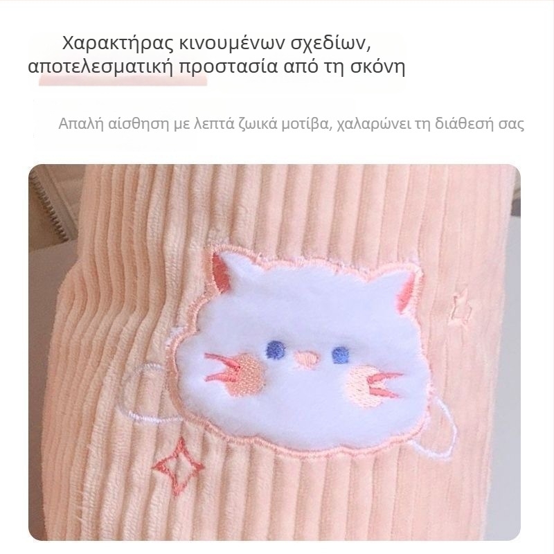 Προστατευτικά μανικιών A-186 για ενήλικες γυναίκες – μαλλί κουνελιού, ανθεκτικά στους λεκέδες, κεντημένα