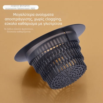 Αναδιπλούμενο καλάθι φιλτραρίσματος νεροχύτη κουζίνας – ABS υλικό, 100 g, φίλτρο υπολειμμάτων τσαγιού, σύμφωνα με τα αμερικανικά πρότυπα