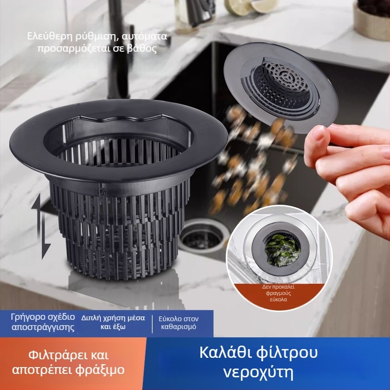 Αναδιπλούμενο καλάθι φιλτραρίσματος νεροχύτη κουζίνας – ABS υλικό, 100 g, φίλτρο υπολειμμάτων τσαγιού, σύμφωνα με τα αμερικανικά πρότυπα