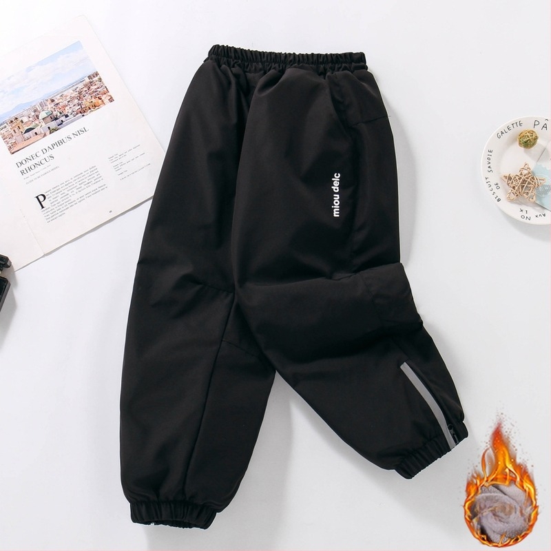 Κοριτσίστικα παντελόνια Softshell με επένδυση φλις, ευρεία γραμμή, χειμωνιάτικα, 100% πολυεστέρας, γρήγορο στέγνωμα, για ηλικίες 13–16 ετών