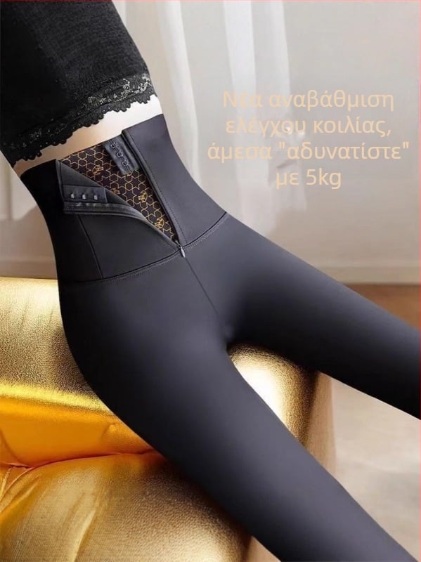 Όλοσωμο shapewear παντελόνι με υψηλή μέση, 3D υφή, παχύ νάιλον, υψηλή ελαστικότητα, μακρύ μήκος